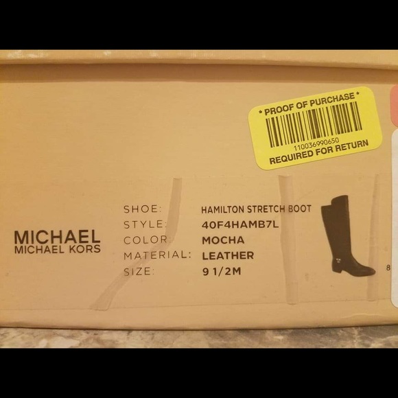 Michael Kors Mocha Leather Tall boots - Picture 4 of 4